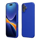 kwmobile Cover per iPhone 16 Plus Custodia - Back Case per Smartphone in Silicone TPU - Protezione Gommata - blu baltico