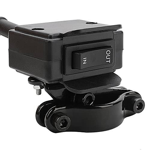 Winch Switch For Atv Utv Polaris Sportsman Rzr Warn Badlands Arctic Cat Champion Kfi Ramsey Master Lock 4 Wheeler 12 Volt Toggle Winch Rocker Thumb Switch Handlebar Control Line Mounting Bracket Kit #TOP4