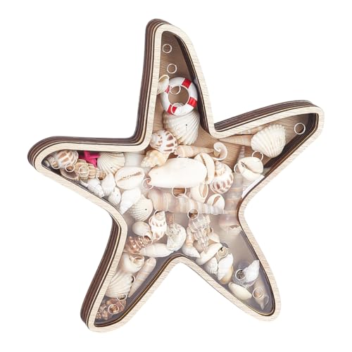 PH PandaHall Caja de almacenamiento de madera...