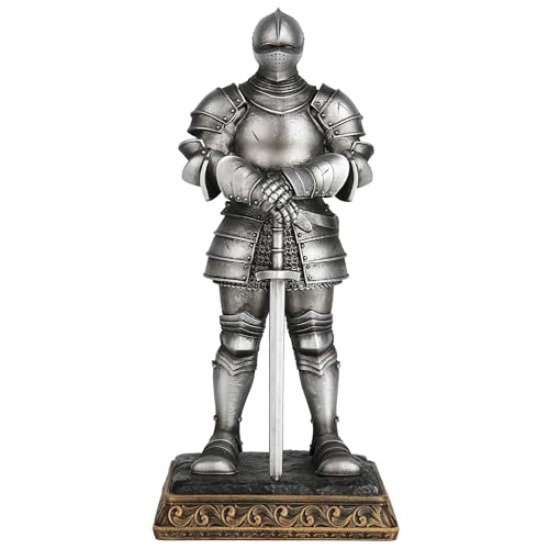 Grace4Joy Medieval Knight Statue - Knight Armor Standing Figurines Home