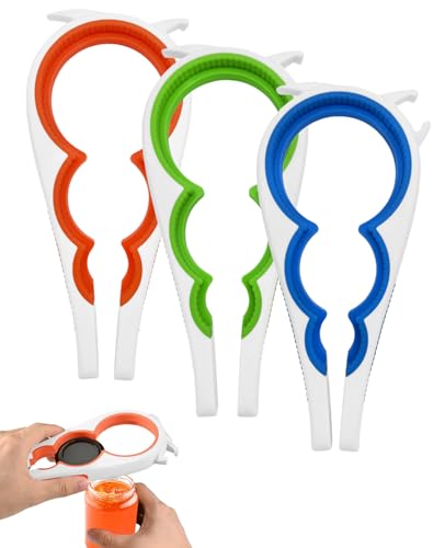SEESUNO 3 Pcs Jar Openers for Weak Hands UK, 3 in 1 Bottle Jar Opener Gripper for Men Women Elderly