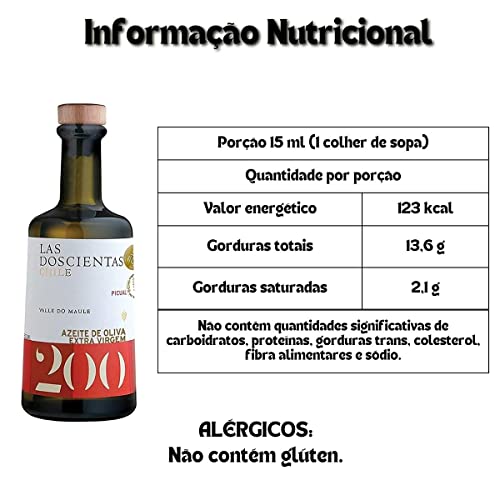 Azeite De Oliva Extra Virgem Las Doscientas Picual 500ml