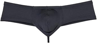 Men's Second-skin Feel Mini Cheek Underwear Male Pouch Enhancing Brazilian Bikini String Crotch Boxer Briefs