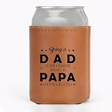 Fathers Day Birthday Gifts For Dad Father From Wife Daughter Son, Being A Papa Beer Can Coozie, Cans Holder Present For Husband, Cozy Bottle Sleeve Accessories, A28