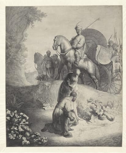 Tableau toile Jan Gillisz Van Vliet Baptême du chambellan affiches d'art mural 60x90cm