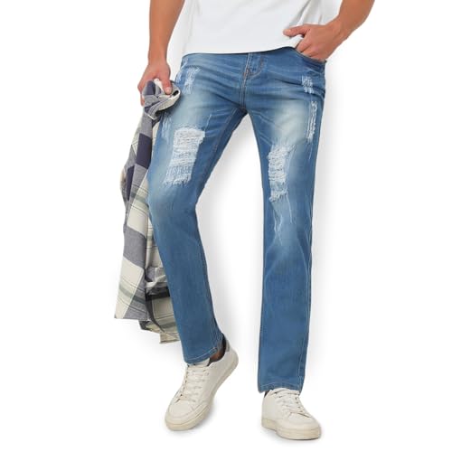 Image of Urbano Fashion Men's Slim Fit Mid Rise Jeans