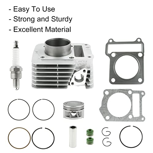 Flypig Cylinder Piston Gasket Top End Ring Set Rebuild Kit For 2000-2005 Yamaha Ttr125 Ttr125E Ttr 125 Cylinder Top End Piston #TOP3