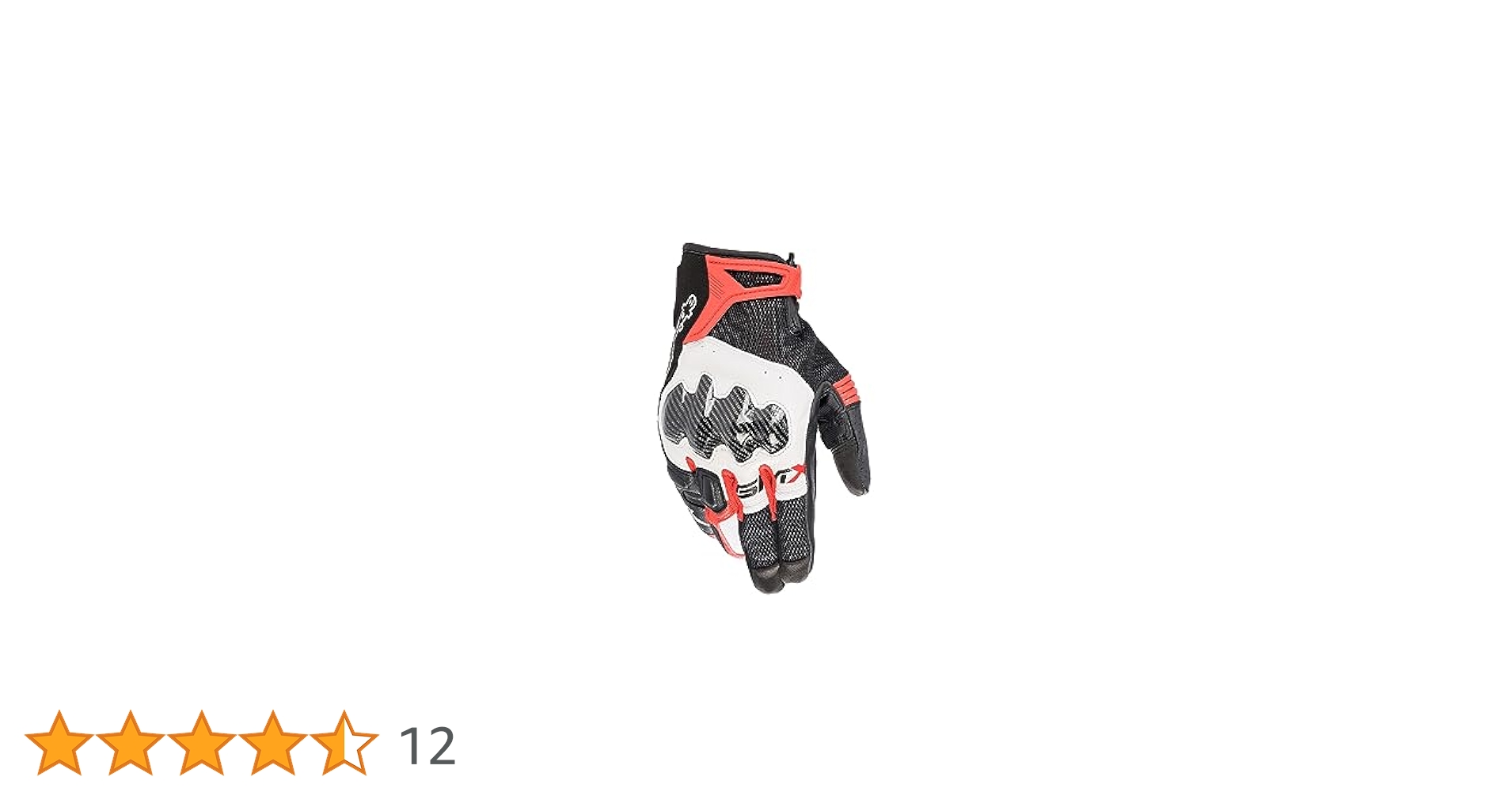 Alpinestars バイクグローブ ブラック/ホワイト/レッド　Lサイズ Amazon | アルパインスターズ(Alpinestars) バイクグローブ