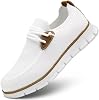 Zapatos mocasines casuales para hombre, sin cordones, moda, caminar, vestir, zapatillas deportivas, negocios, Oxford, trabajo, ligeros, suela suave 2