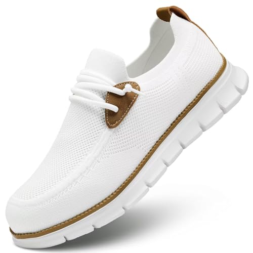 Mens Casual Loafers Shoes Slip On Fashion Walking Dress Sneakers Business Oxfords Work Lightweight...