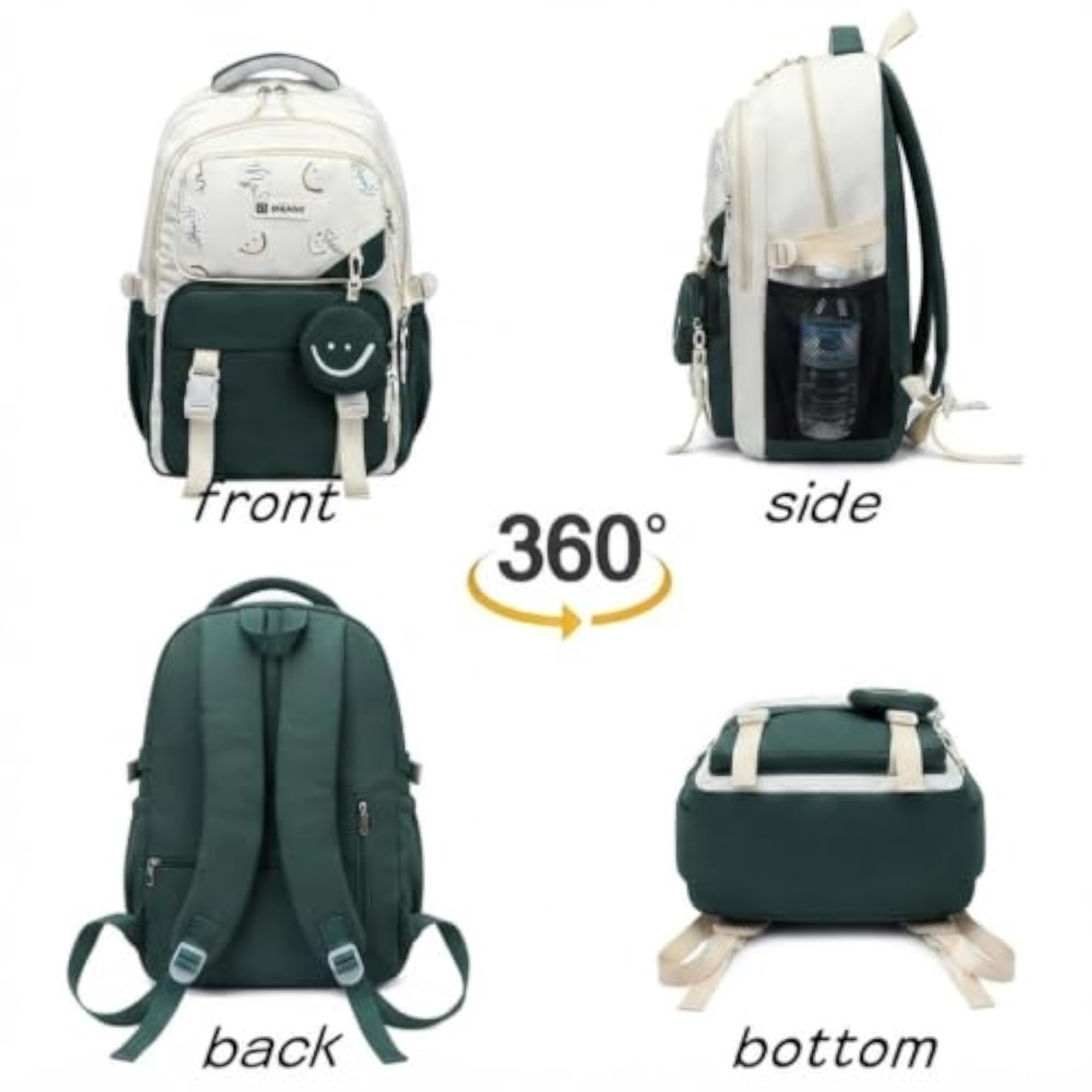 Stylish Backpack for College Women, Casual Design