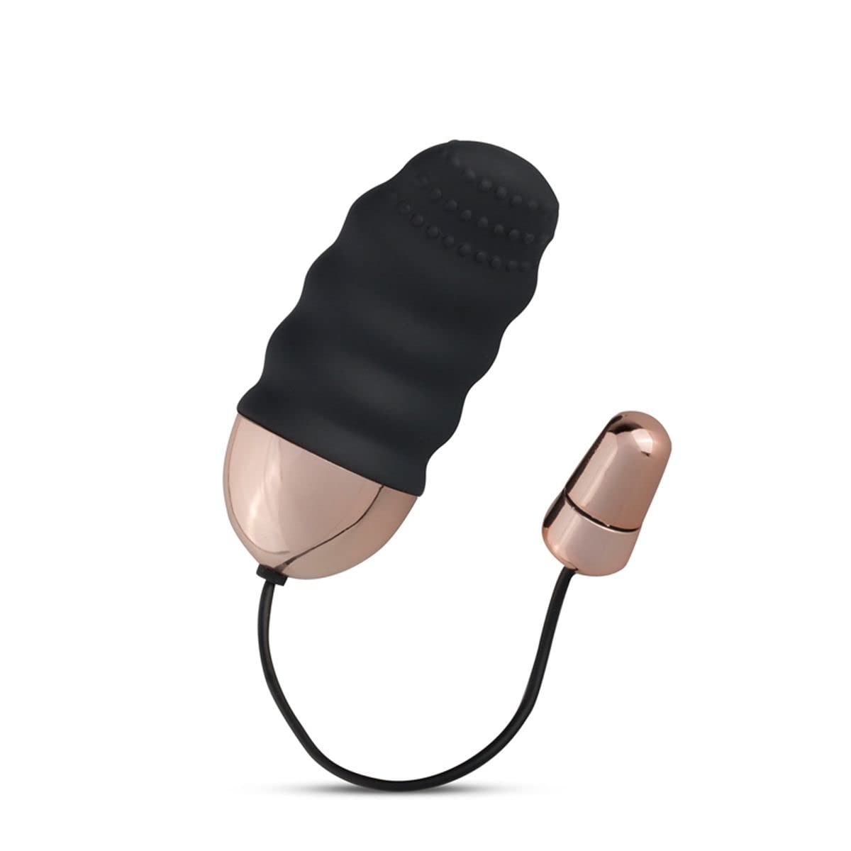 Teazers Uovo Vibrante con Telecomando Wireless - Vibratore Wireless con Creste per una Stimolazione Extra - Telecomando Wireless con Portata Fino a 20 Metri - Nero