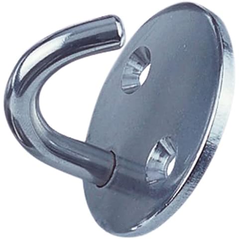 Yacht Steel Round plate with hook, 5mm, 33mm Cover