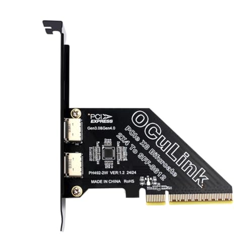 Mujapen F 8611��8612 �A�_�v�^�[�J�[�h PCie 4.0 X8 To Oculink To F-8639 U.2 SSD �T�|�[�g F-8639 U.2 SSD 2�|�[�g�g���J�[�h