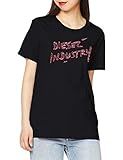 (ディーゼル) DIESEL レディース 手書き風ロゴグラフィック半袖Tシャツ 00SFMD0CATJ XS ブラック 900