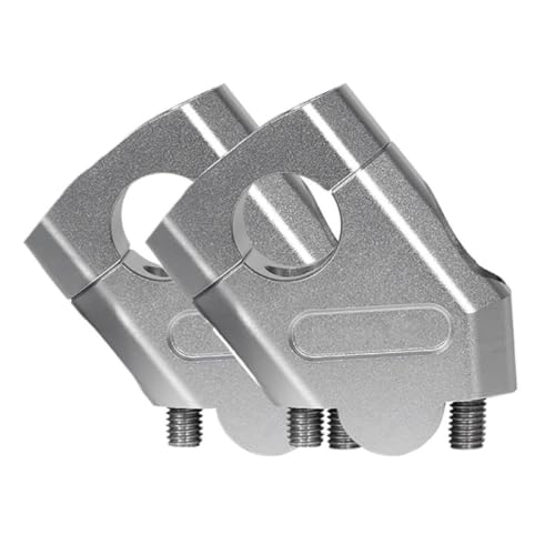 Barre guidon moto pince de poignée 22mm argent en aluminium usiné