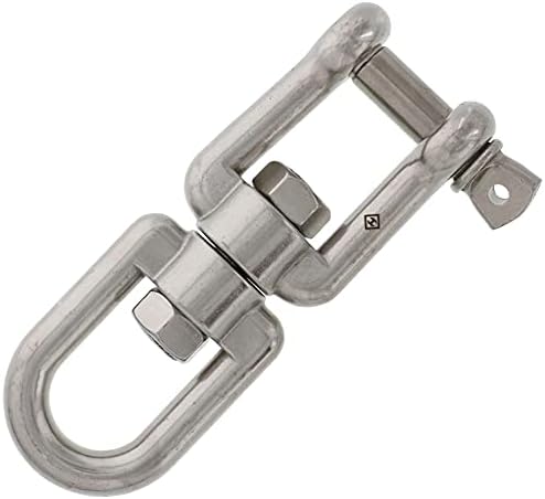 5/8" Stainless Steel Jaw x Eye Swivel