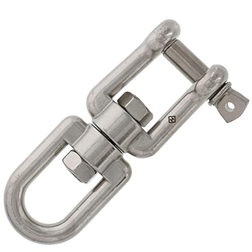 5/8" Stainless Steel Jaw X Eye Swivel #TOP3