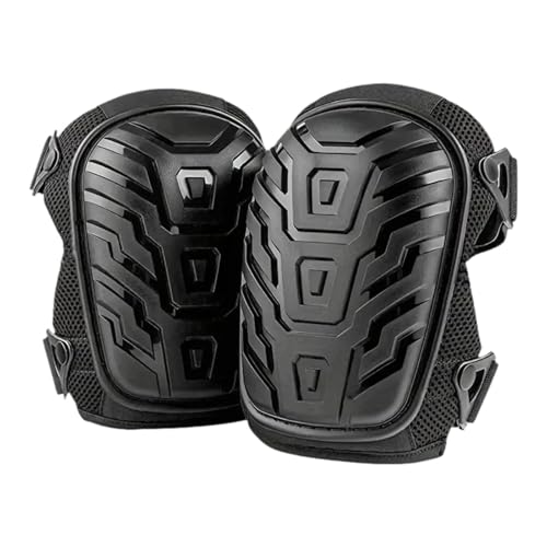 MERIGLARE 作業用膝パッド 2個 膝パッド 屋内・屋外使用可能 調節可能なストラップ プロフェッショナル タイル張り 建設 ガーデニング 男性 女性