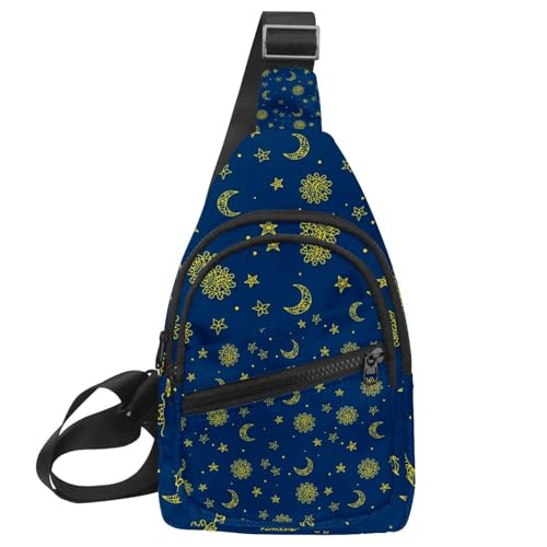 Bolso bandolera de viaje y senderismo Sun Moon and Sun Gipsy con diseño multicolor de 30x18x4cm