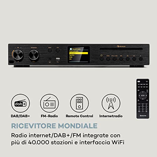 Auna Star - Amplificatore Audio, Ricevitore CD