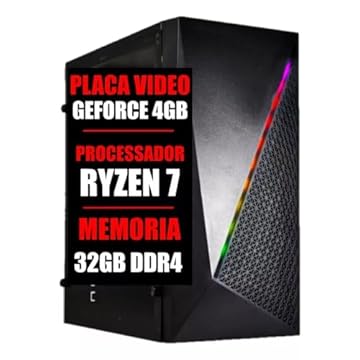 Pc Gamer Amd - Ryzen 7 / Placa Video GeForce 4gb / Ssd 480gb / 32gb Ddr4 (16GB DDR4 + SSD 480GB)