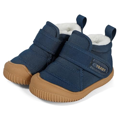 MK MATT KEELY Baby Winter Warm Shoes for Infant Boys Girls Toddler Plush Lining Snow Boots Soft Sole Non-Slip Walking Shoes Outdoor Faux Fur Booties