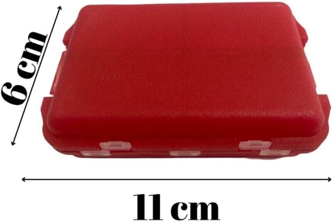 Pillbox Medicine Storage Box Can Be Opened Red Weekly
