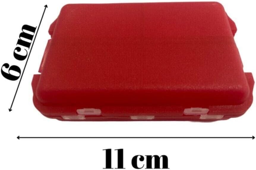 Pillbox Medicine Storage Box Can Be Opened Red Weekly
