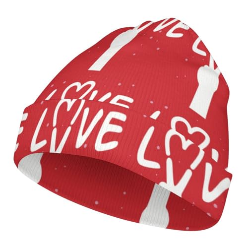 Tie Dye Peace Love Sign Pattern Kids Beanie Hat for for Girls Boys Children Cap Winter Knitted Chemo Cancer Headwear Accessories Gifts Decoration Black