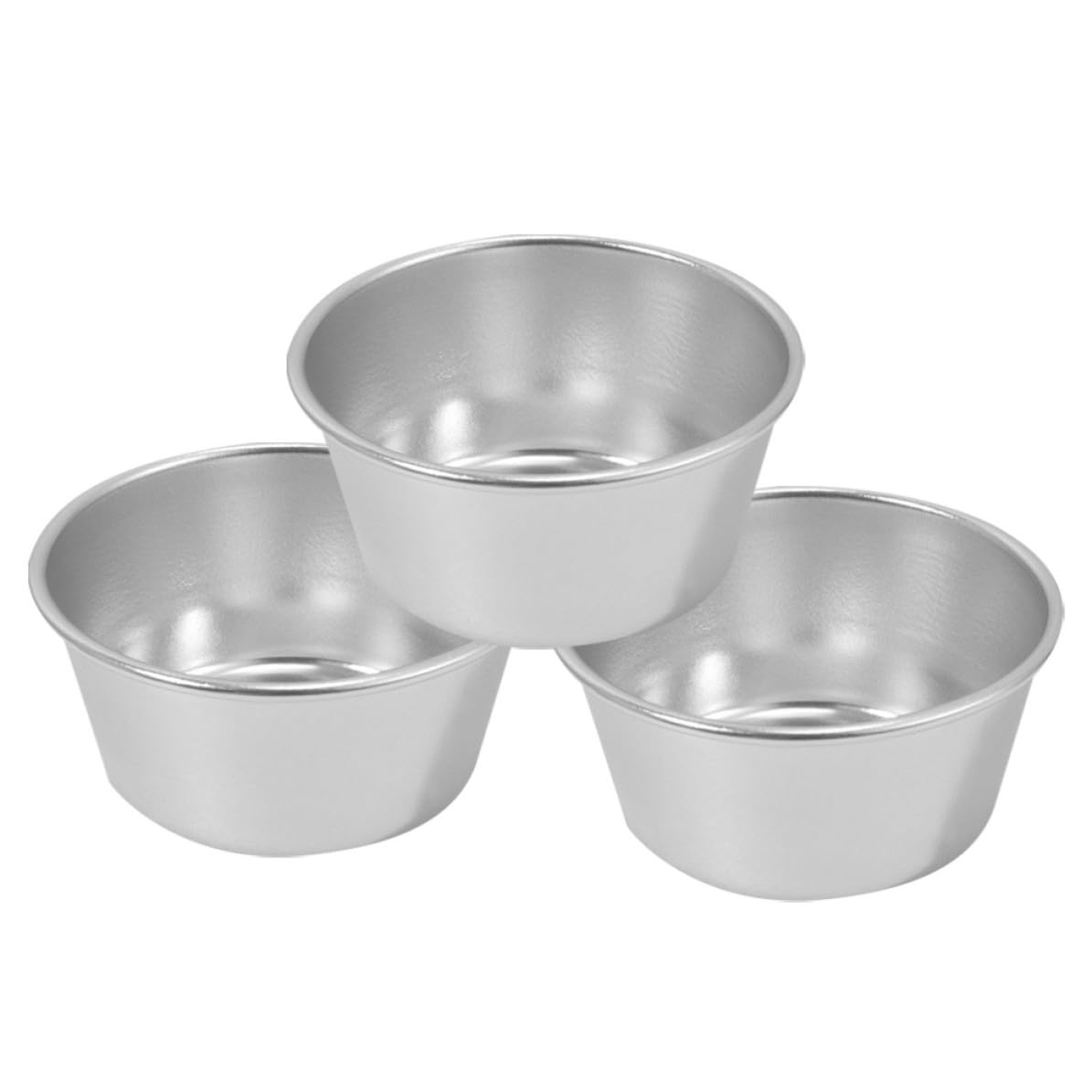ULTECHNOVO 3 Pièces Moule à Pâtisserie Rond Revêtement Antiadhésif en Acier à Haute Teneur en Carbone Résistant à Haute Température, pour Boutique de Gâteaux et Pâtisserie DIY