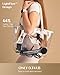 Fanttik Solo 80% Faster Drying with 110,000 RPM Brushless Motor Blow Dryer, 56dB Low-Noise, 0.74lb Ultra-Light Blow Dryer, Ionic Tech for Travel, Home, Salon, SonicDry H10 APEX - Gray