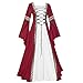 Produktbild PPangUDing Mittelalter Kleid Damen Retro Gothic Steampunk Trompetenärmel Gericht Stil Prinzessinkleid Abendkleider Viktorianischen Prinzessin Renaissance Rockabilly Mit Schnürung Cosplay Kostüm