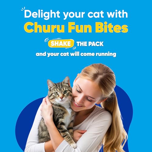 Churu Fun Bites by INABA Cat Treat - Chicken with Tuna - 1 Pack (8 x 12g) / Soft Baked Pouches with Creamy Filling, Delicious & Healthy Snack for Cats, Training Treat, Natural, Grain Free - Image 3
