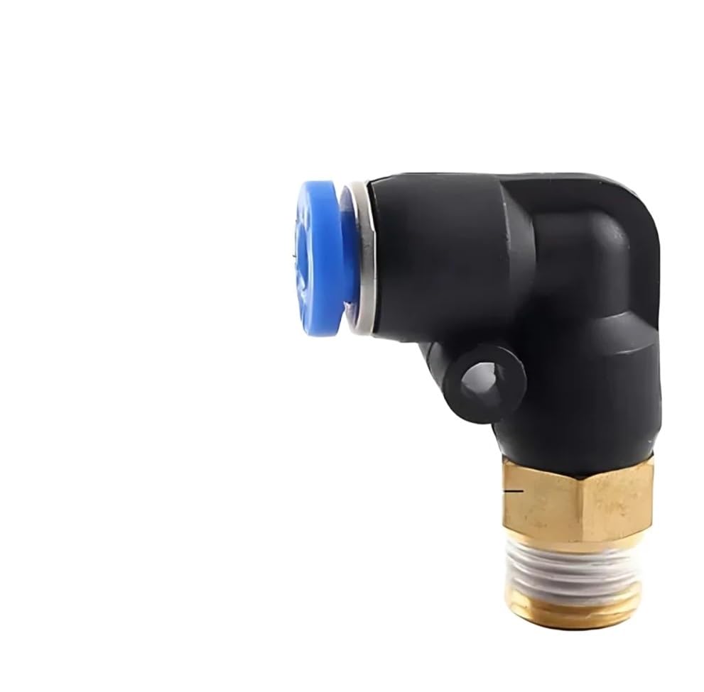 50/100/500 Uds conector de aire neumático PL 4 6 8 10 12mm rosca 1/8 1/4 "3/8" 1/2 "codo de tráquea accesorios de aire conector rápido de manguera(PL10-03,50 PCS)