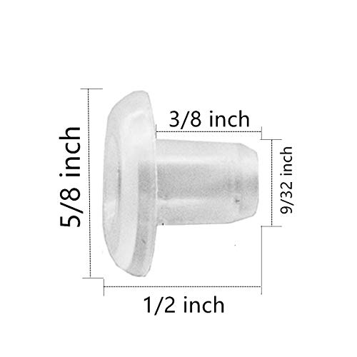10pcs Horizontal Blinds Bottom Rail Ladder Cord Button Plug for Wood & Faux Wood Blinds and 1" Mini Blinds with a Hole 5/16" - Thumbnail 2