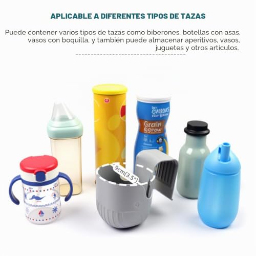 Miniatura 6 de Vgecee Portavasos Silla Bebe Coche Portavasos Silla De Ruedas Portabotellas Para Coche Para Botellastazas Tazón De Café Latas - Antideslizante Soporte Para Bebidas Para Coche Silla Ruedas Oficina