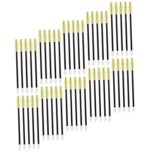 IWOWHERO Professional Eyebrow Brush Lash Separator 50pcs Soft Nylon Bristles for Perfect Application