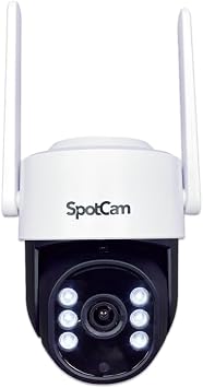 SpotCam Indoor/Outdoor Spotlight Pan/Tilt Smart Camera Ultra