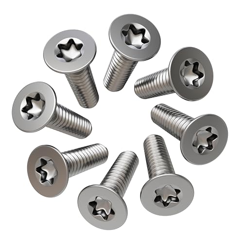 8pcs Screw Rotor Brake Disc Retaining 11609271 - Set is Best Replacement for Buick/Chevrolet/Cadillac/GMC - Front and Rear Stainless Steel Retaining Screws M8x20 by AUTOMAJOR