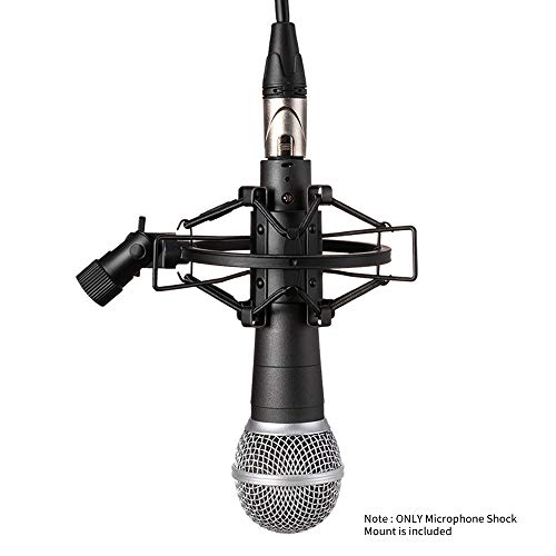 Lyrcro Microphone Shock Mount Holder Clip Mic Anti-Vibration For 22Mm-26Mm Diameter Dynamic Mic Like Shure Sm58 58S Sm57 Pag48 Sennheiser E835 E845 Akg D5S Samson Q7 Q8 Behringer Xm8500 #TOP4