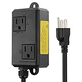 LATING Automatic Vacuum Switch for Power Tools & Dust Collector, Delay On/Off Dust Control Electrical Outlet Switches, Turn Vacuum On/Off Automatically, Prevent Circuit Overload