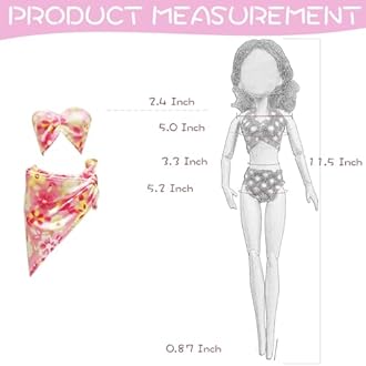 20 Pcs Doll Clothes and Accessories Handmade 2 Sequins Dresses 4 Fashion Dresses 4 Tops and Pants Casual Outfits 10 Shoes for 11.5 inch Girl Dolls