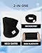 Hymeiluely Cotton Neck Warmer Gaiter Windproof Winter Face Mask Ski Face Cover Cold Weather Scarf for Men & Women (Black+Black)