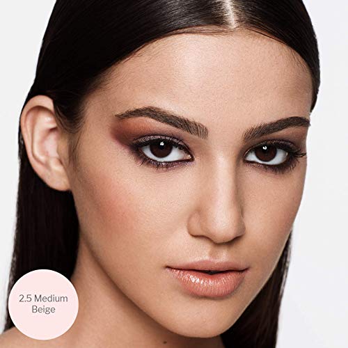 Camera Stick Foundation By True + Luscious - Full Coverage Cream Foundation - Non-Comedogenic & Hydrating Formula - Vegan, Paraben Free, & Cruelty Free - 0.49 Oz (Shade 2.5: Medium Beige) #TOP2