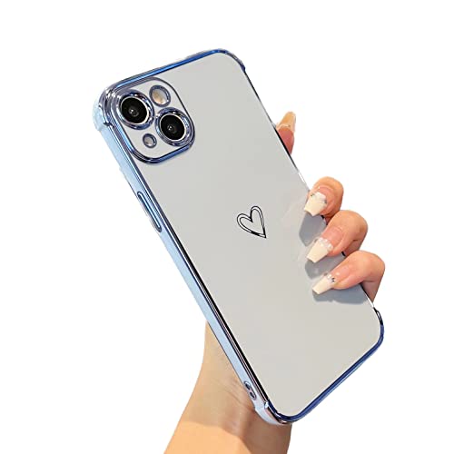 Coque motif cœurs iPhone 15 Plus pour filles et femmes style chic en soirée