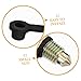GARVALON 2pcs Motorcycle Brake Bleeder Screws Car Brake Bleeder Caps Performance Enhancer