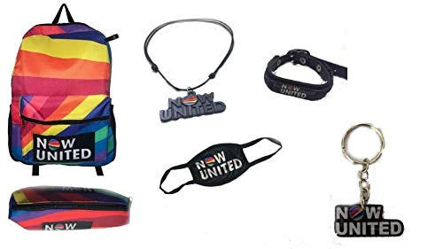 MOCHILA NOW UNITED COLORIDA ESTOJO NOW UNITED, MASCARA