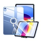 Maledan【3点セット】対応iPad a16 ケース 11世代 11インチ 背面マグネット搭載 10世代 10.9インチ カバー 強化ガラスフィルム・スタンド付き 薄型 軽量 黄変防止 PC ハード 耐衝撃 ソフトフレーム