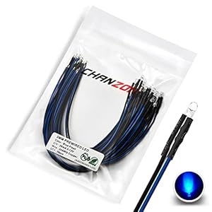 Chanzon 20 Stück 3mm blaue LED-Dioden